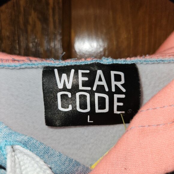 LAS VEGAS Nevada Est. 1905 Blue Green Coral Hoodie Size Large Casual Travel - Picture 4 of 6